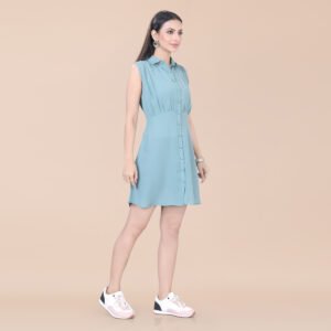 Alternative view of Light Blue Top and Tunic