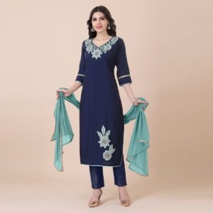 Alternative view of Designer Blue Suit Set