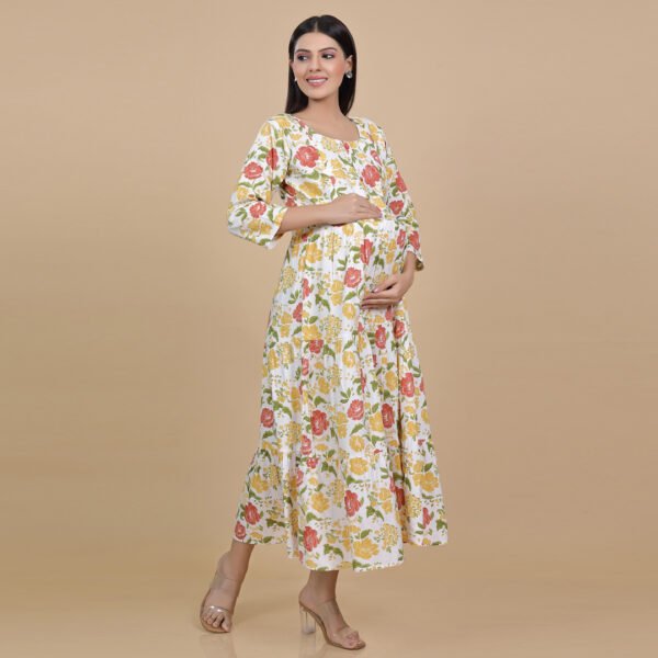 Multicolour Feeding & Maternrity Kurti - Image 2