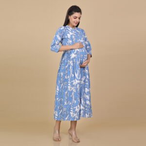 Alternative view of Blue Feeding & Maternrity Kurti