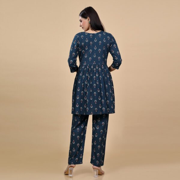 Blue Feeding & Maternity Night Suit(Top&Bottom) - Image 4