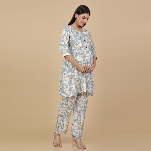Multicolour Feeding & Maternity Night Suit(Top&Bottom) - Image 3