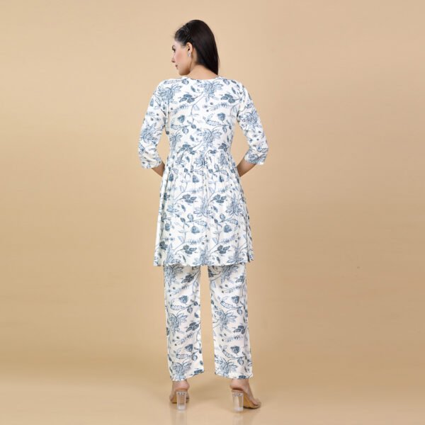 White Feeding & Maternity Night Suit(Top&Bottom) - Image 4