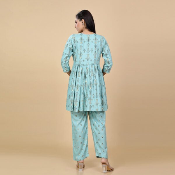 Pista Green Feeding & Maternity Night Suit(Top&Bottom) - Image 4