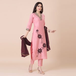 Alternative view of Designer Pink Suit Set