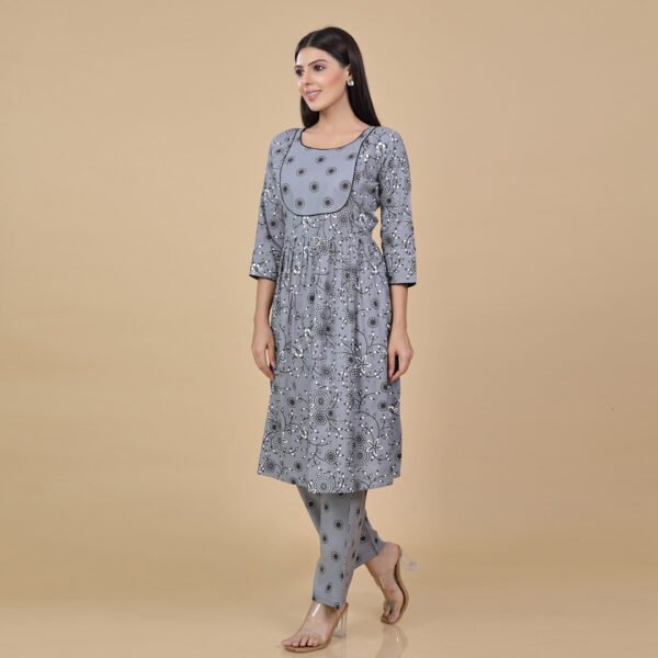 Grey Feeding & Maternity Dress (Top&Bottom) - Image 3