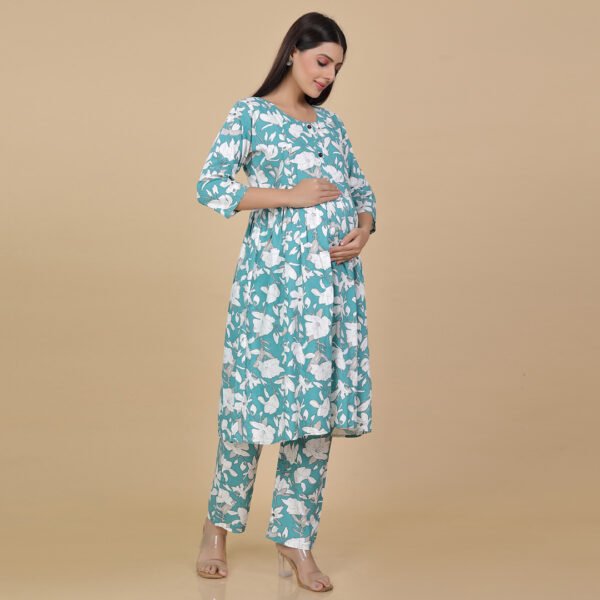 Sapphire Feeding & Maternity Dress (Top&Bottom) - Image 2