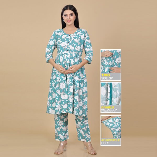 Sapphire Feeding & Maternity Dress (Top&Bottom)