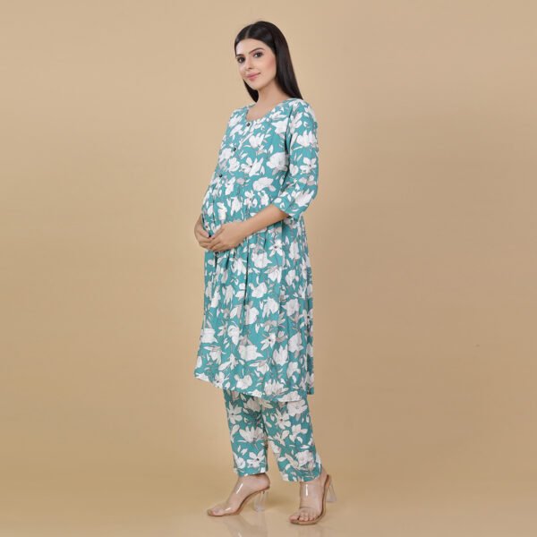 Sapphire Feeding & Maternity Dress (Top&Bottom) - Image 3