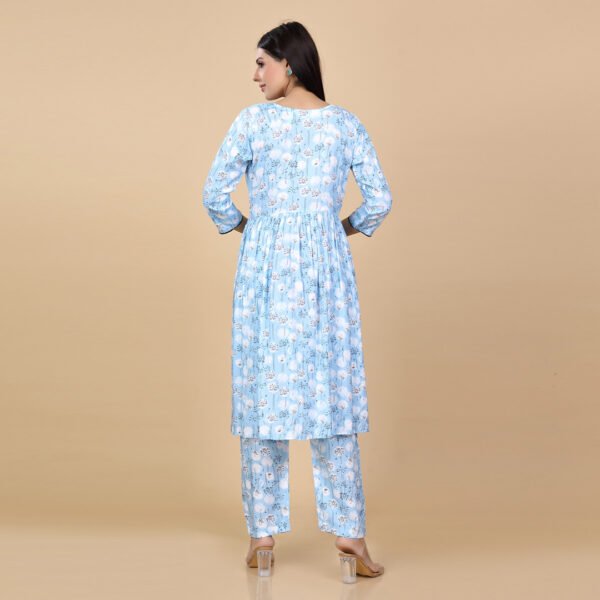 Sky Blue Feeding & Maternity Dress (Top&Bottom) - Image 4